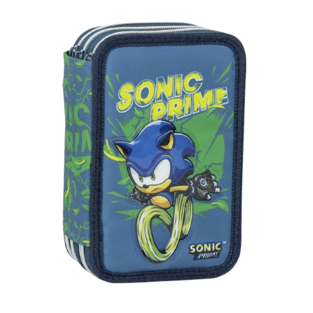 Cerda - Pencil Case With Accessories - Sonic Prime (2700001152)