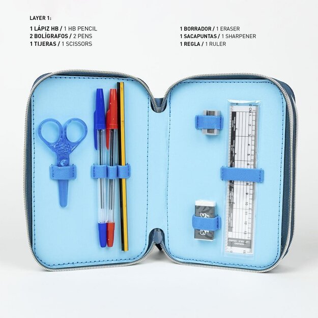 Cerda - Pencil Case With Accessories - Sonic Prime (2700001152)