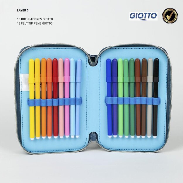 Cerda - Pencil Case With Accessories - Sonic Prime (2700001152)