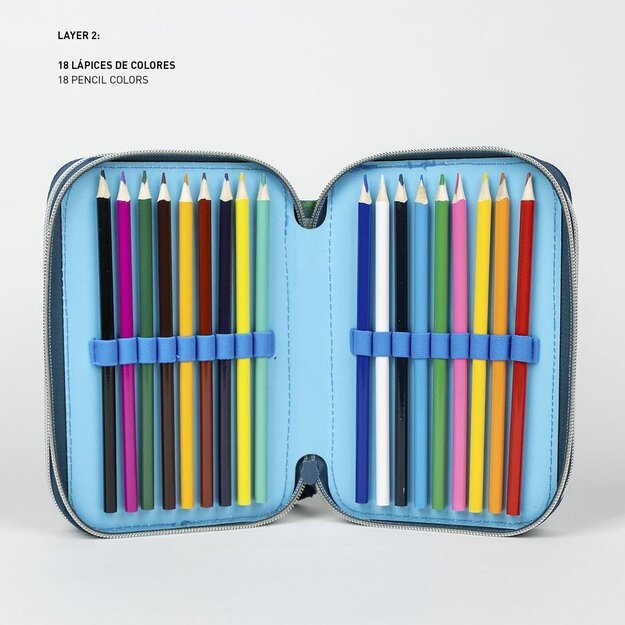 Cerda - Pencil Case With Accessories - Sonic Prime (2700001152)