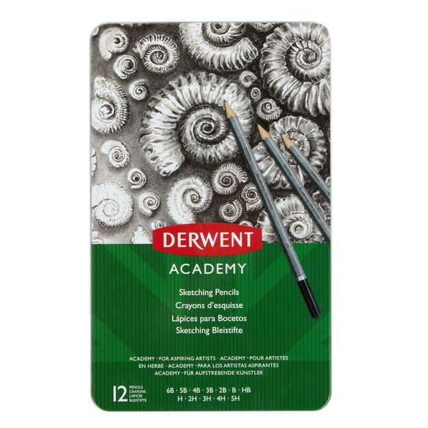 Derwent - Academy Sketching Tin (12 pcs) (605062)