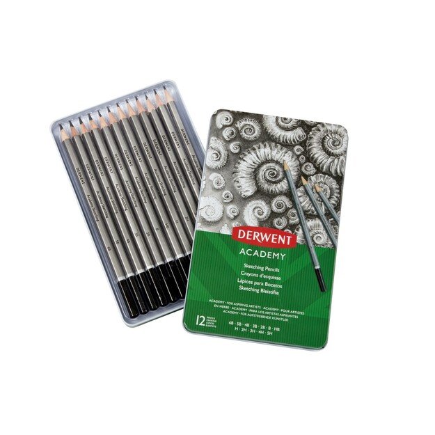 Derwent - Academy Sketching Tin (12 pcs) (605062)