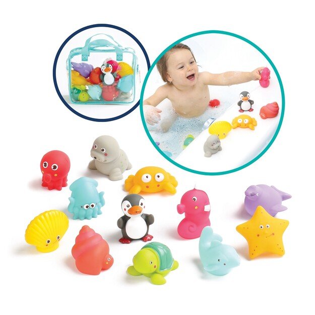 Ludi - Bath animals - 12 pcs - LU2174