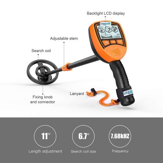 Metal Detector - Orange (MD1012)