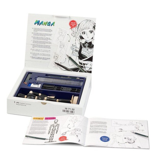 Faber-Castell - Pitt Artist Pen India ink pen, Manga Starter Set (167152)