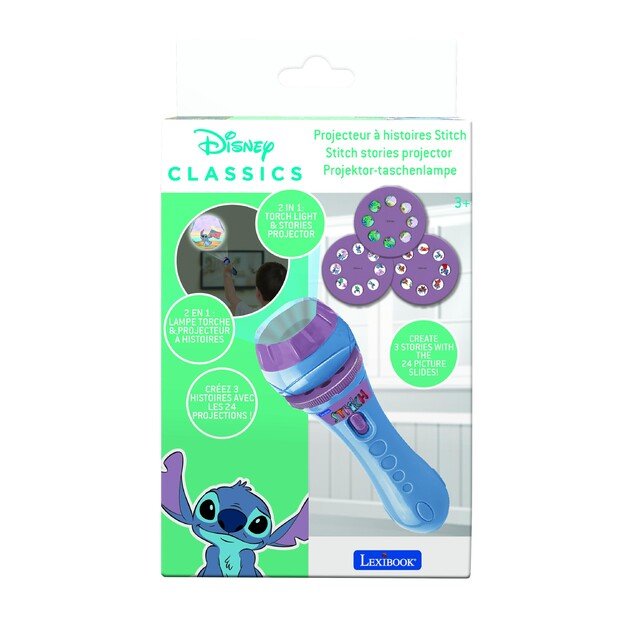 Lexibook - Stitch story projector and flashlight (LTC050D)