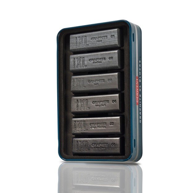 Derwent - Graphite Xl Blocks Tin Of 6 (601059)