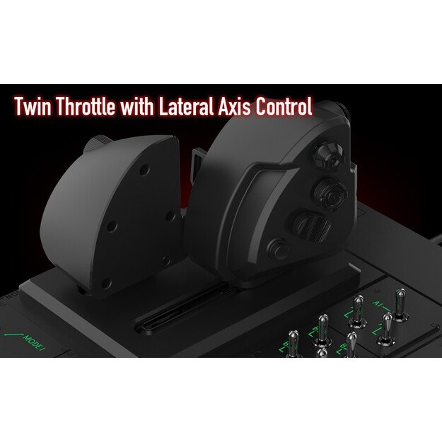 HORI - HORI HOTAS Flight Control System & Mount for PC (Windows 11/10) High-End Flight Stick & Throttle for PC Flight Sims