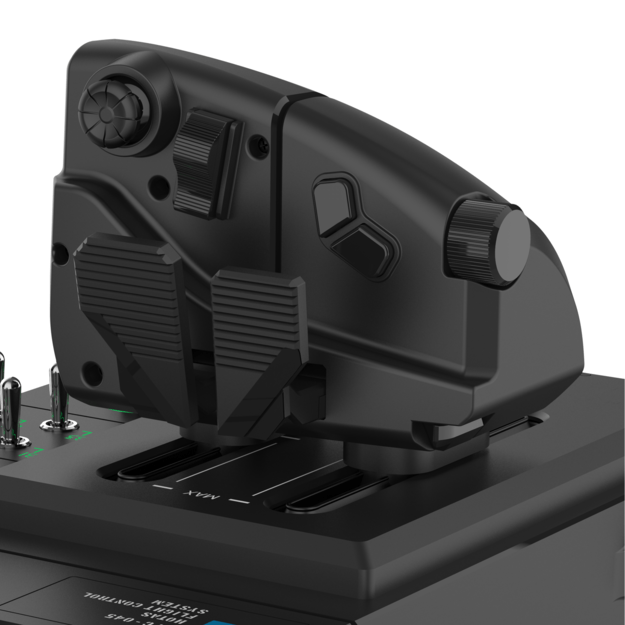 HORI - HORI HOTAS Flight Control System & Mount for PC (Windows 11/10) High-End Flight Stick & Throttle for PC Flight Sims