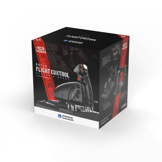 HORI - HORI HOTAS Flight Control System & Mount for PC (Windows 11/10) High-End Flight Stick & Throttle for PC Flight Sims