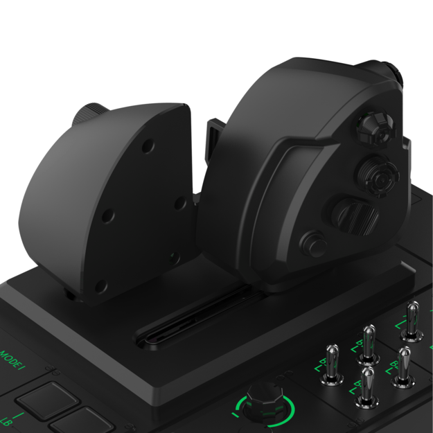 HORI - HORI HOTAS Flight Control System & Mount for PC (Windows 11/10) High-End Flight Stick & Throttle for PC Flight Sims