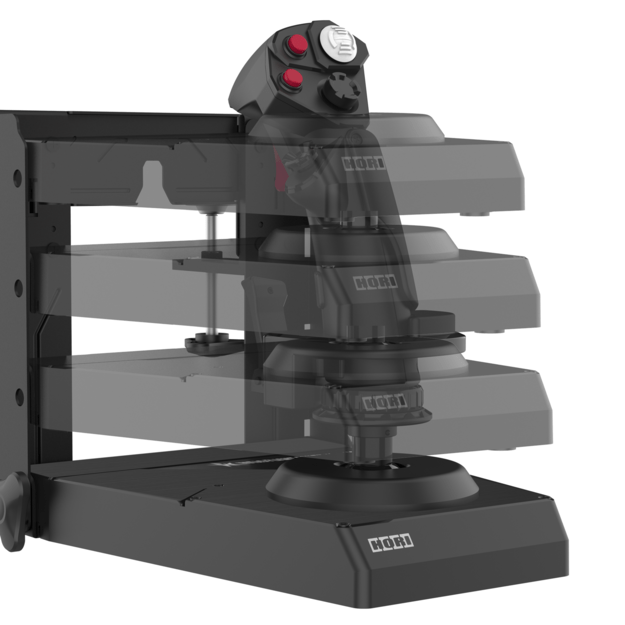 HORI - HORI HOTAS Flight Control System & Mount for PC (Windows 11/10) High-End Flight Stick & Throttle for PC Flight Sims