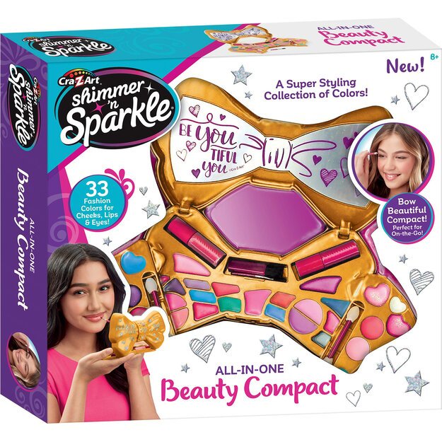 SHIMMER N SPARKLE - BOW BEAUTIFUL COMPACT (65574)