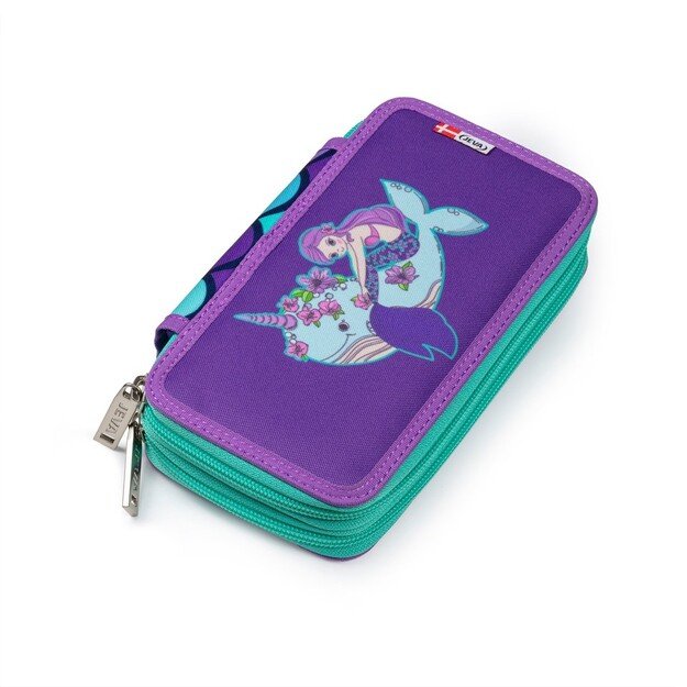 JEVA - Pencil Case TwoZip - Rainbow Mermaid (8865-72)