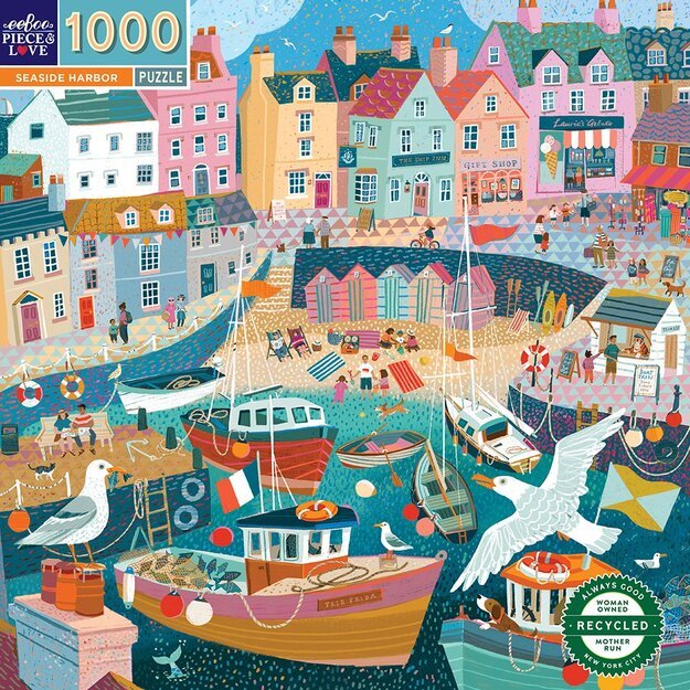 eeBoo - Puzzle 1000 pcs - Seaside Harbor - (EPZTSEA)