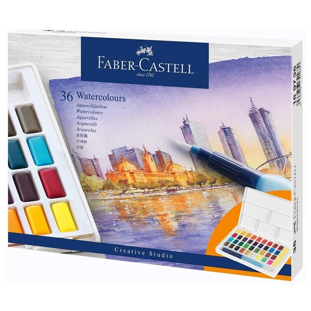 Faber-Castell - Watercolours in pans 36ct set (169736)