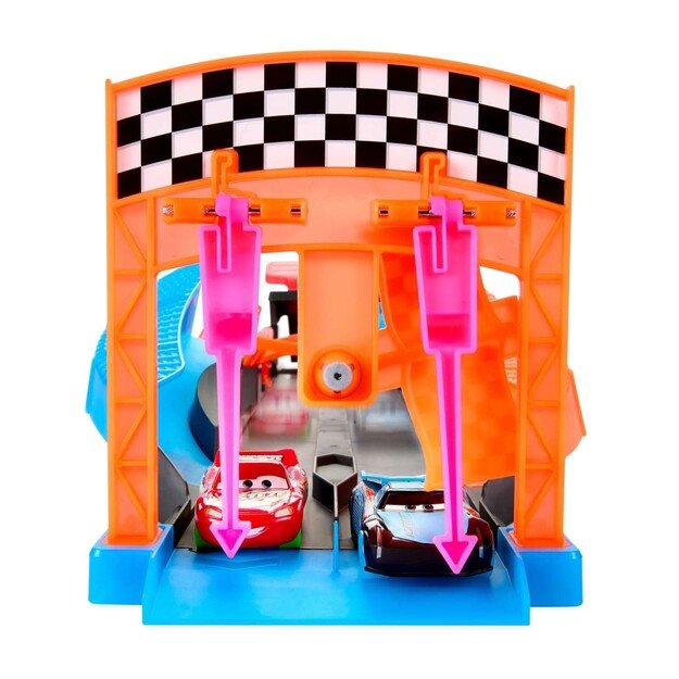 Disney Pixar - Cars Glow Racers Launch & Criss-Cross Glow Race Playset (HPD80)