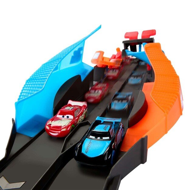 Disney Pixar - Cars Glow Racers Launch & Criss-Cross Glow Race Playset (HPD80)