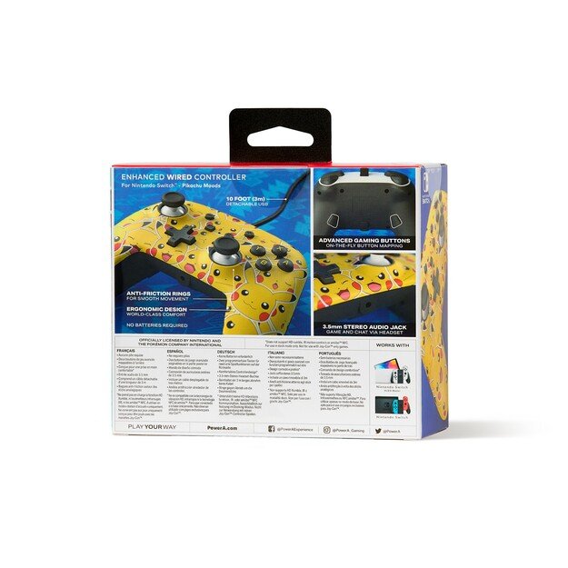 PowerA Enhanced Wired Controller for Nintendo Switch - Pikachu Moods