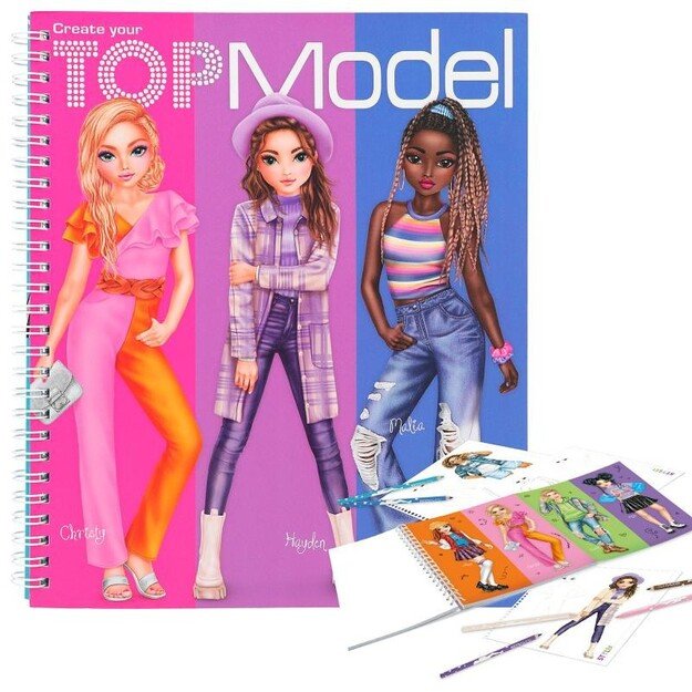 TOPModel  - Create Your TOPModel Colouring Book - 412447