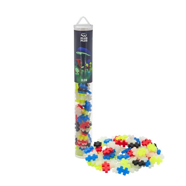 Plus-Plus - Glow mix / 100 pcs Tube (4282)