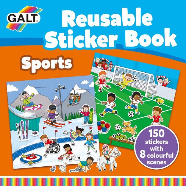 Galt - Reusable Sticker Book - Sports (31000151)