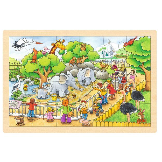 GOKI - Puzzle, visit at the zoo - (57808)