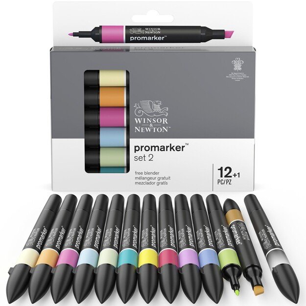 Winsor & Newton - Promarker Set #2 (12+1 pcs) (837443)