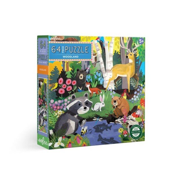 eeBoo - Puzzle 64 pcs - Woodland - (EPZWDL)