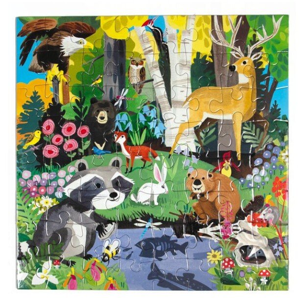 eeBoo - Puzzle 64 pcs - Woodland - (EPZWDL)