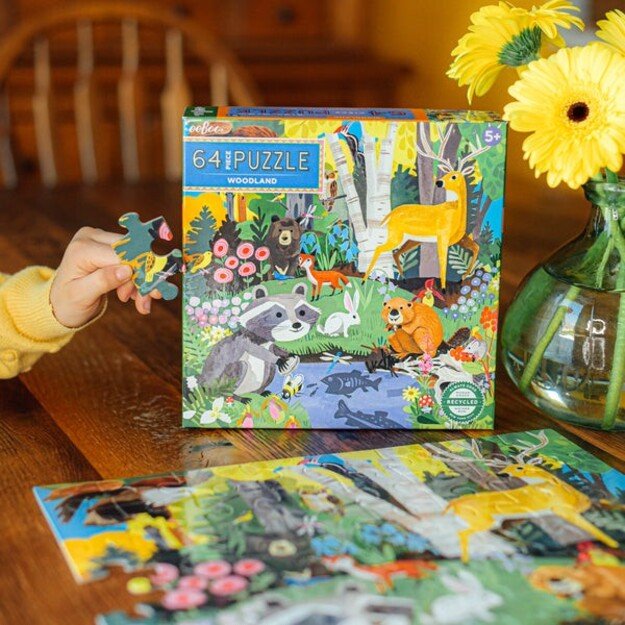 eeBoo - Puzzle 64 pcs - Woodland - (EPZWDL)