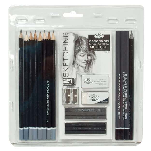 Royal & Langnickel - Sketching Pencil Clamshell - 21 pc (304015)