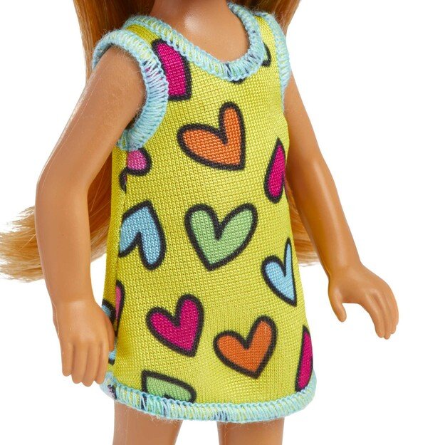 Barbie - Chelsea and Friends Doll - Heart-Print Dress  (HNY57)