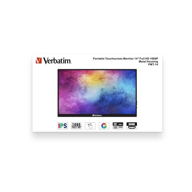 Verbatim - 14'' Portable Touchscreen Monitor Full HD 1080p