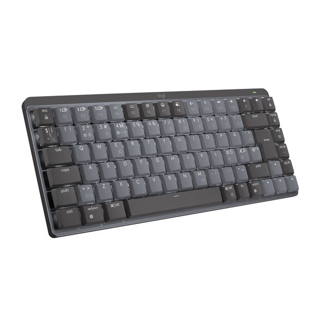 Logitech - MX Compact Mechanical Wireless Illuminated Keyboard - Nordic - Clicky Switch