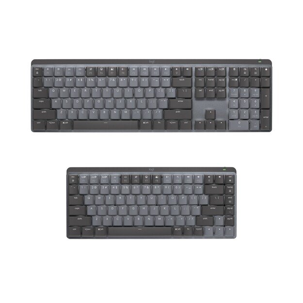 Logitech - MX Compact Mechanical Wireless Illuminated Keyboard - Nordic - Clicky Switch