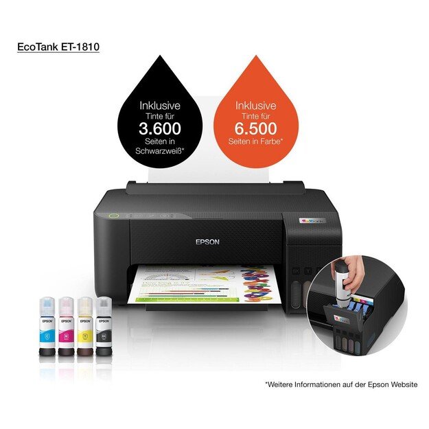Epson - EcoTank ET-1810 Color Inkjet