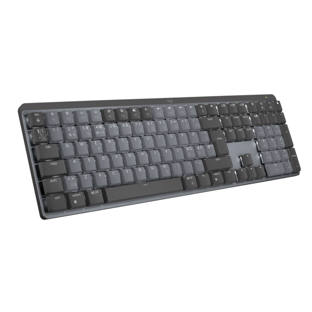 Logitech - MX Mechanical Wireless Illuminated Keyboard - Nordic - Tactile Switch