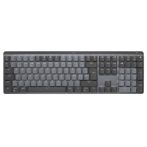 Logitech - MX Mechanical Wireless Illuminated Keyboard - Nordic - Tactile Switch