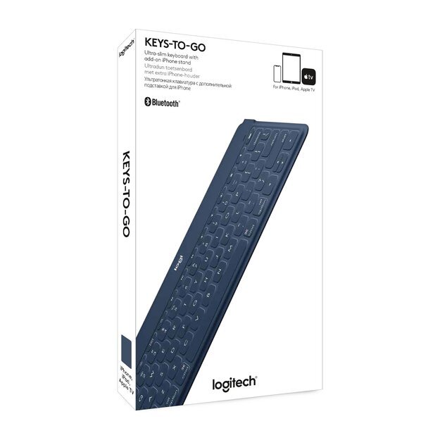 Logitech - Keys-To-Go - Blue (Nordic)