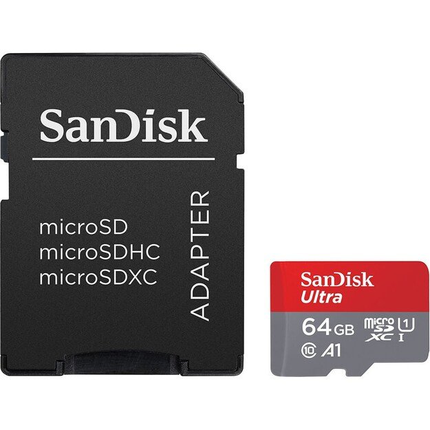 SANDISK - MicroSDXC Mobil Ultra 64GB 140MB/s UHS-I Adapt