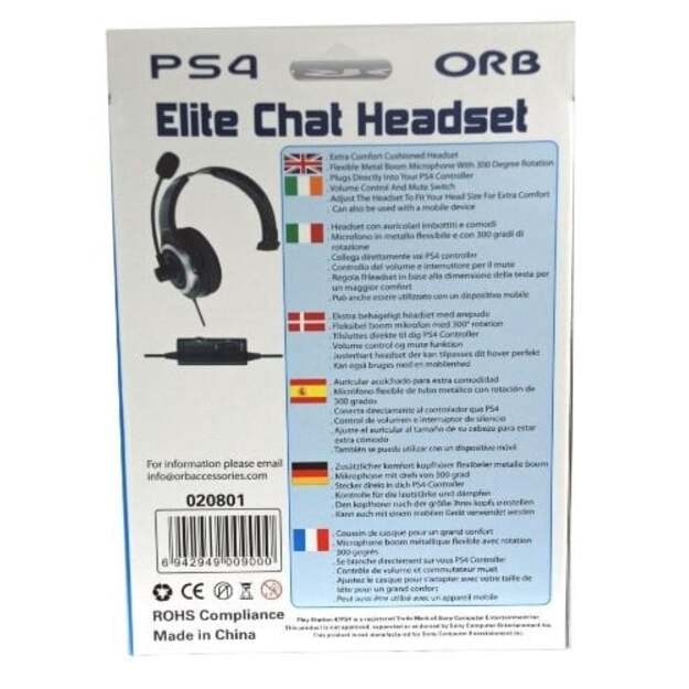 Playstation 4 - Elite Chat Headset (ORB)