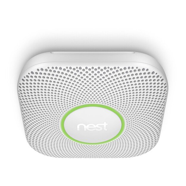 Google - Nest Protect 2nd Generation - Wired Powersource