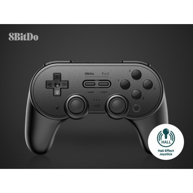 8BitDo PRO 2 Gamepad Hall Ed/Black