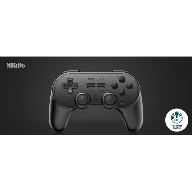 8BitDo PRO 2 Gamepad Hall Ed/Black