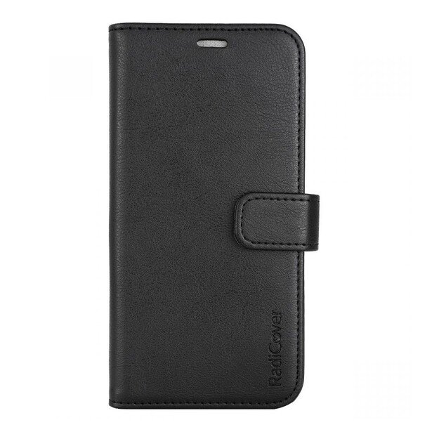 RadiCover - Radiation Protection Wallet Vegan Leather iPhone 14 PRO Flipcover Black