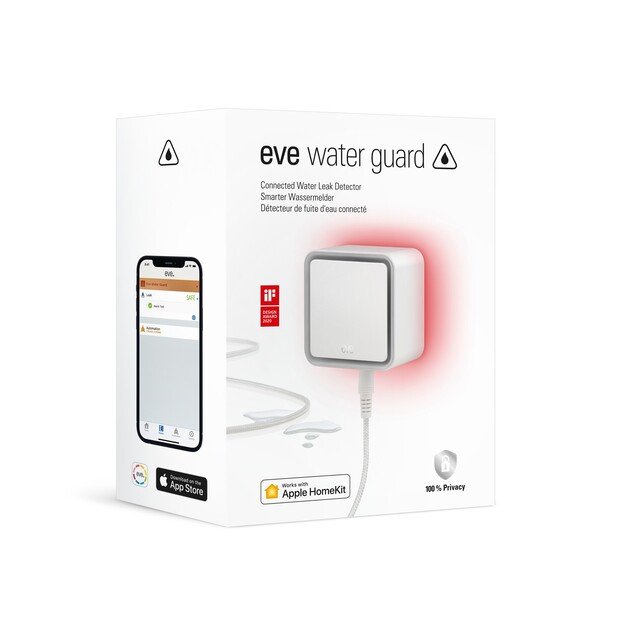 Eve Water Guard - Connected Water Leak Detector with Apple HomeKit technology