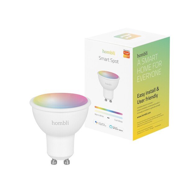 Hombli - Smart Spot GU10 RGB + CCT Dimmable white and colored