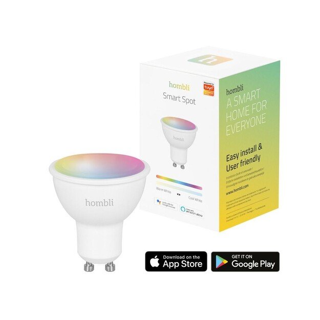 Hombli - Smart Spot GU10 RGB + CCT Dimmable white and colored