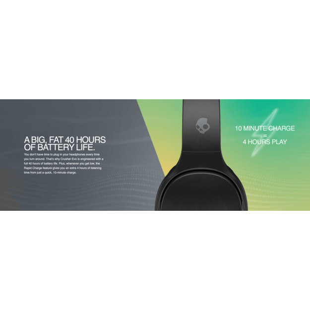 Skullcandy - Crusher EVO Over-Ear Wireless - Grey